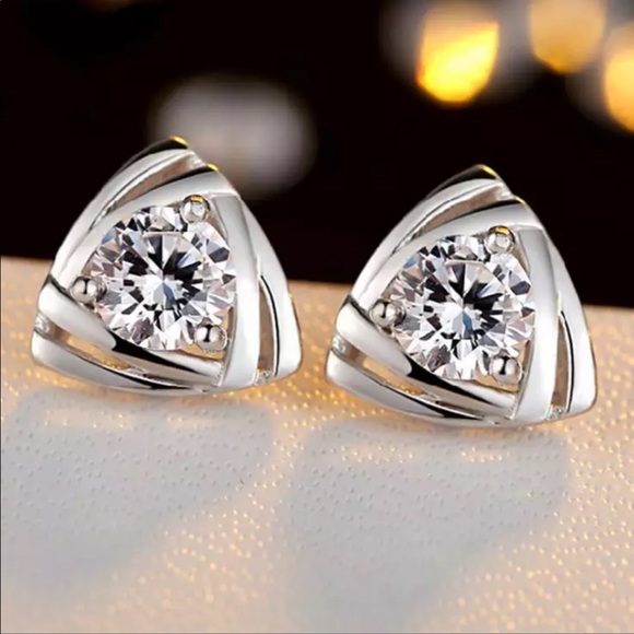 Jewelry - Sterling Silver 925 CZ Stud Earrings